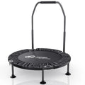 Folding Trampolines Fitness Indoor Exercise Workout Rebounder Sport Trampoline Handle Trampoline  for Adults Jumping Training