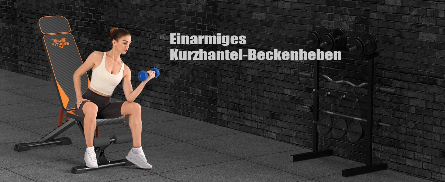 Adjustable Weight Bench with Resistance Bands Folding Weight Bench for Full Body Workout Home Quick Folding Versatile