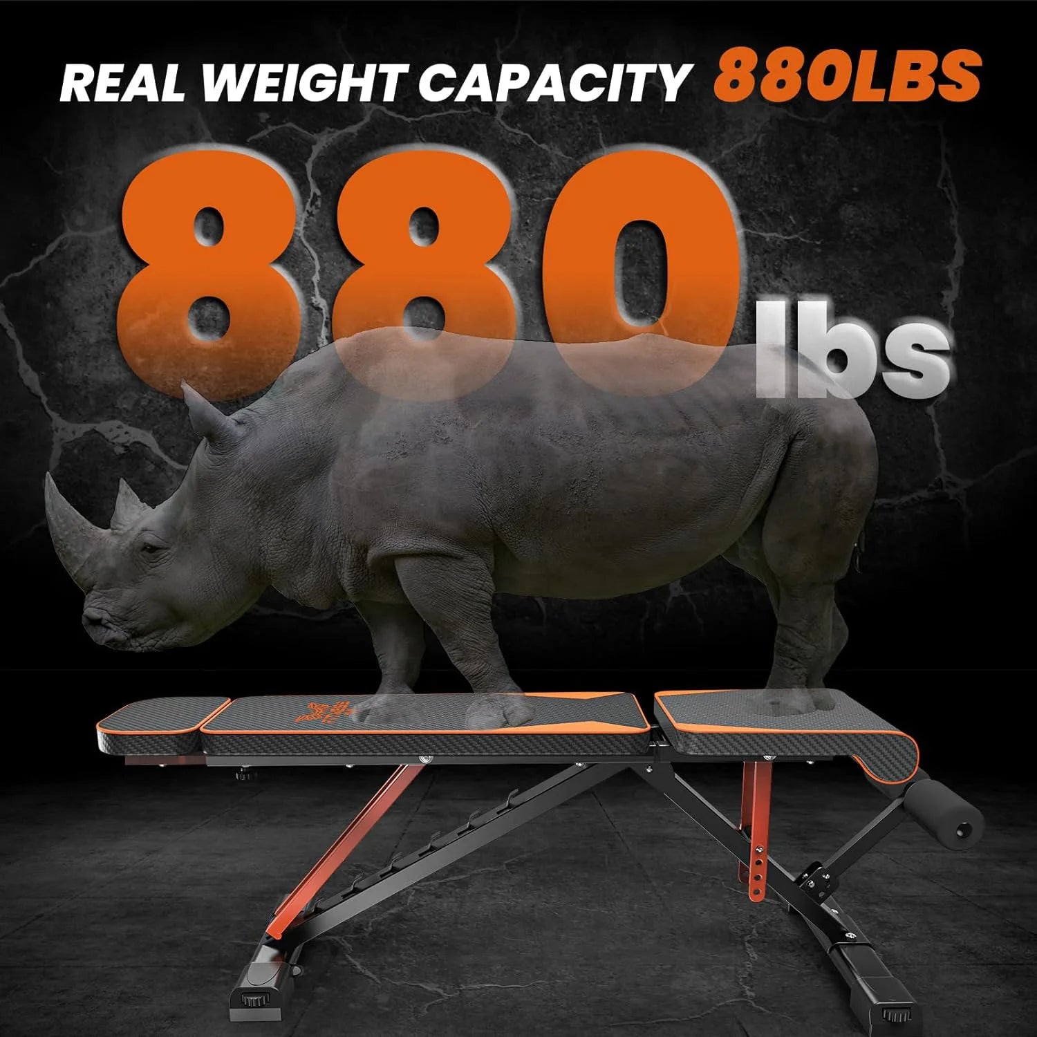Adjustable Weight Bench with Resistance Bands Folding Weight Bench for Full Body Workout Home Quick Folding Versatile