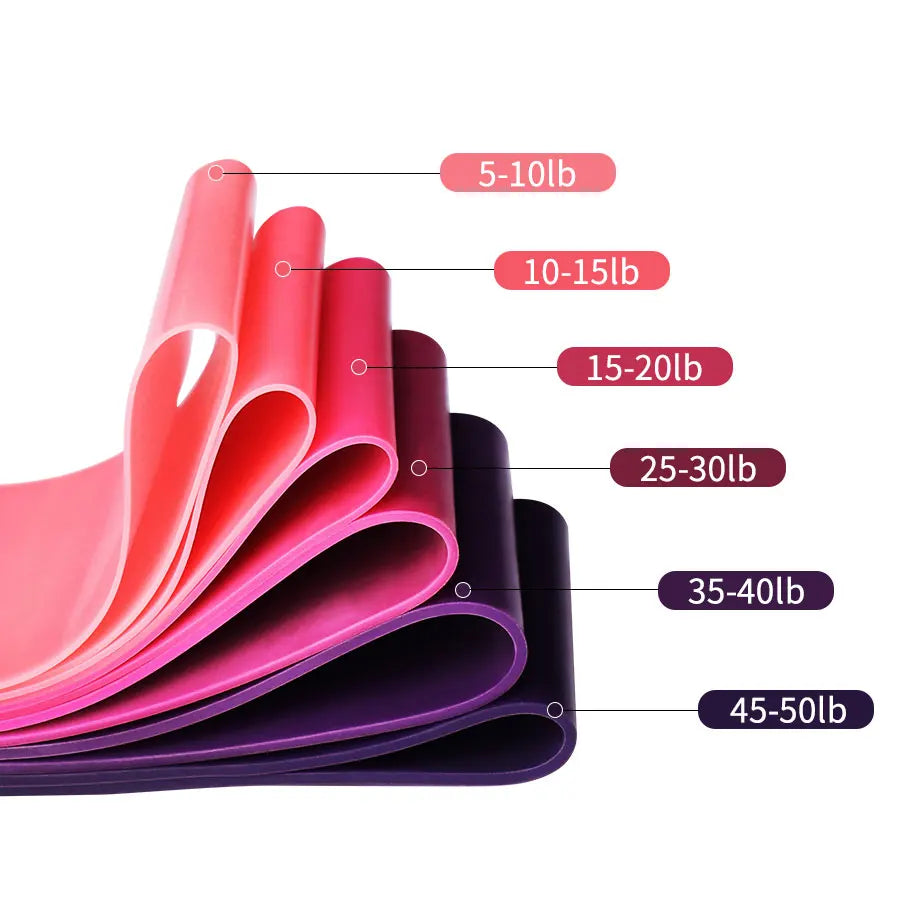 6 Pcs Crossfit Workout Resistance Bands Fitness Elastic Rubber Bands Training Workout Mini Band Gym Home Yoga Strength Equipment