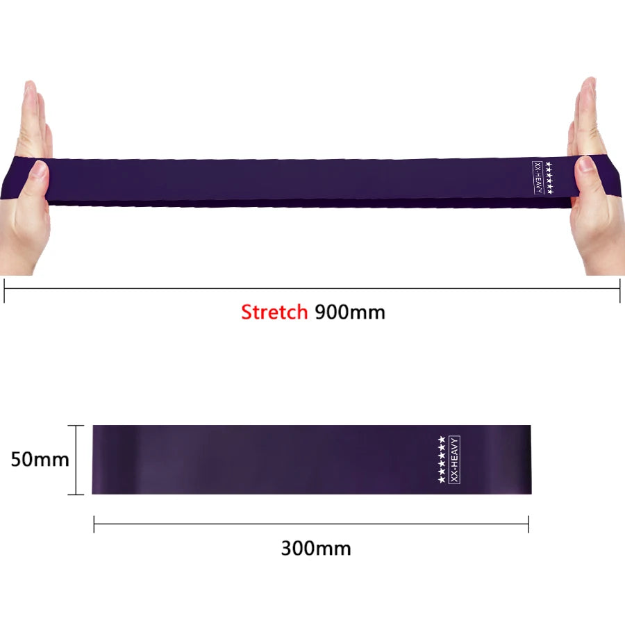 6 Pcs Crossfit Workout Resistance Bands Fitness Elastic Rubber Bands Training Workout Mini Band Gym Home Yoga Strength Equipment