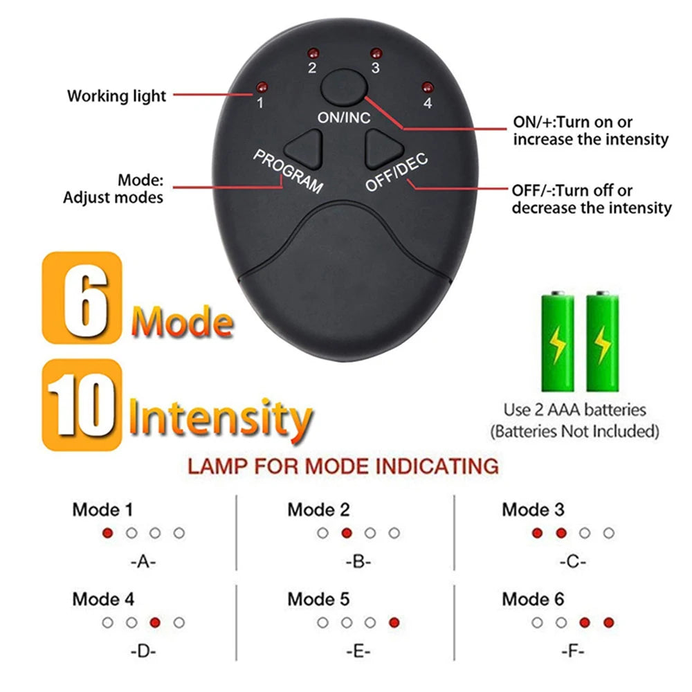 Wireless EMS Muscle Stimulator for Abs & Hips – Smart Home Gym Trainer for Men & Women