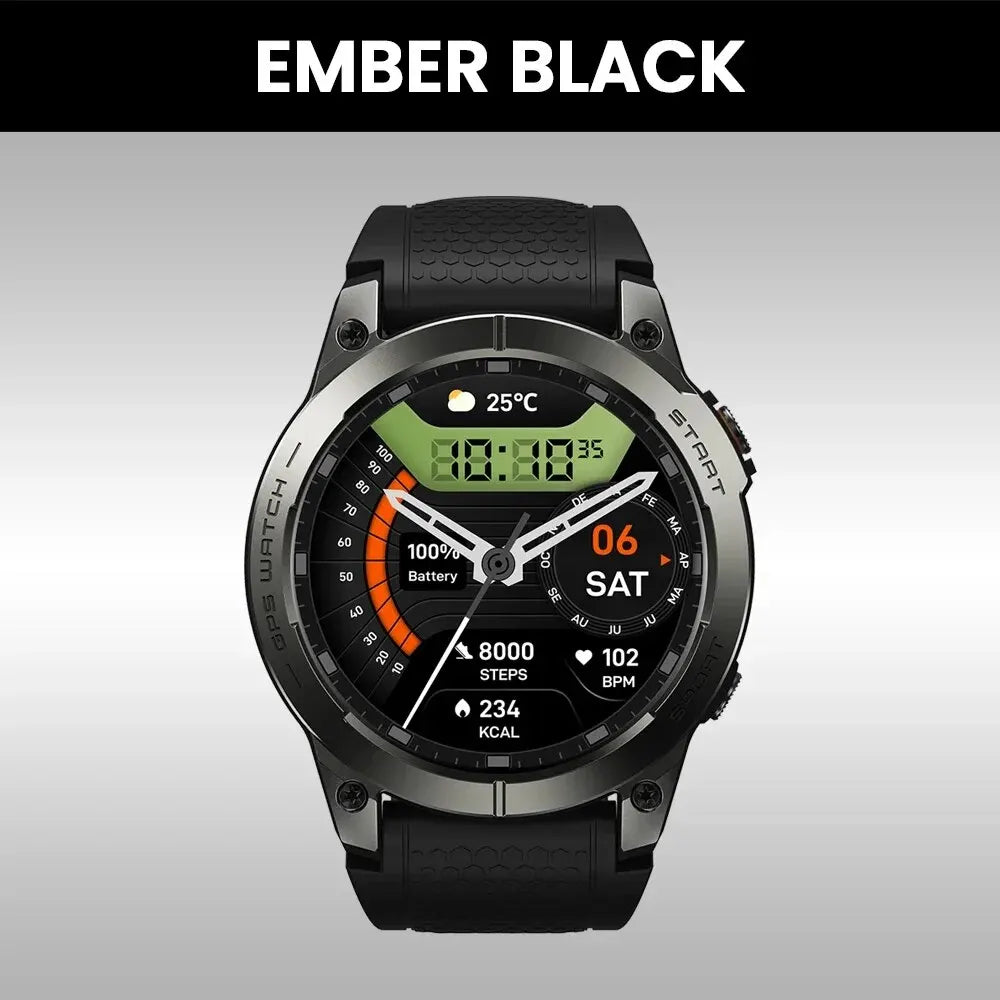 New Zeblaze Stratos 3 PRO Men’s GPS Smartwatch – 1.43” HD AMOLED, Bluetooth, Sports & Phone Calls