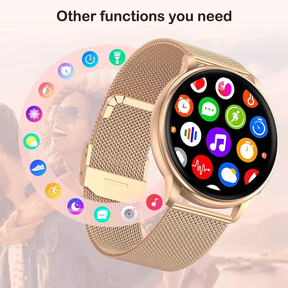 MEVADEN Bluetooth Call Smart Watch Y22 – Women & Men Sport Fitness Tracker with Heart Rate for Android & iOS