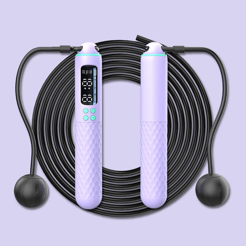 Smart Jump Rope with Counter – Adjustable Steel Fitness Skipping Rope for Weight Loss & Home Training