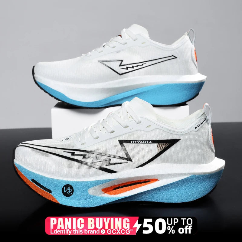 Carbon Board Running Shoes – Lightweight, Breathable, Nonskid Marathon Sneakers for Men & Women Sports