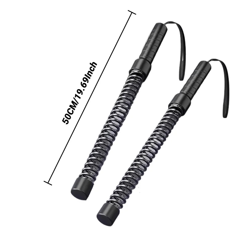 Stainless Steel Spring Arm Trainer with Ergonomic Grip – Upper Body Strength & Muscle Builder