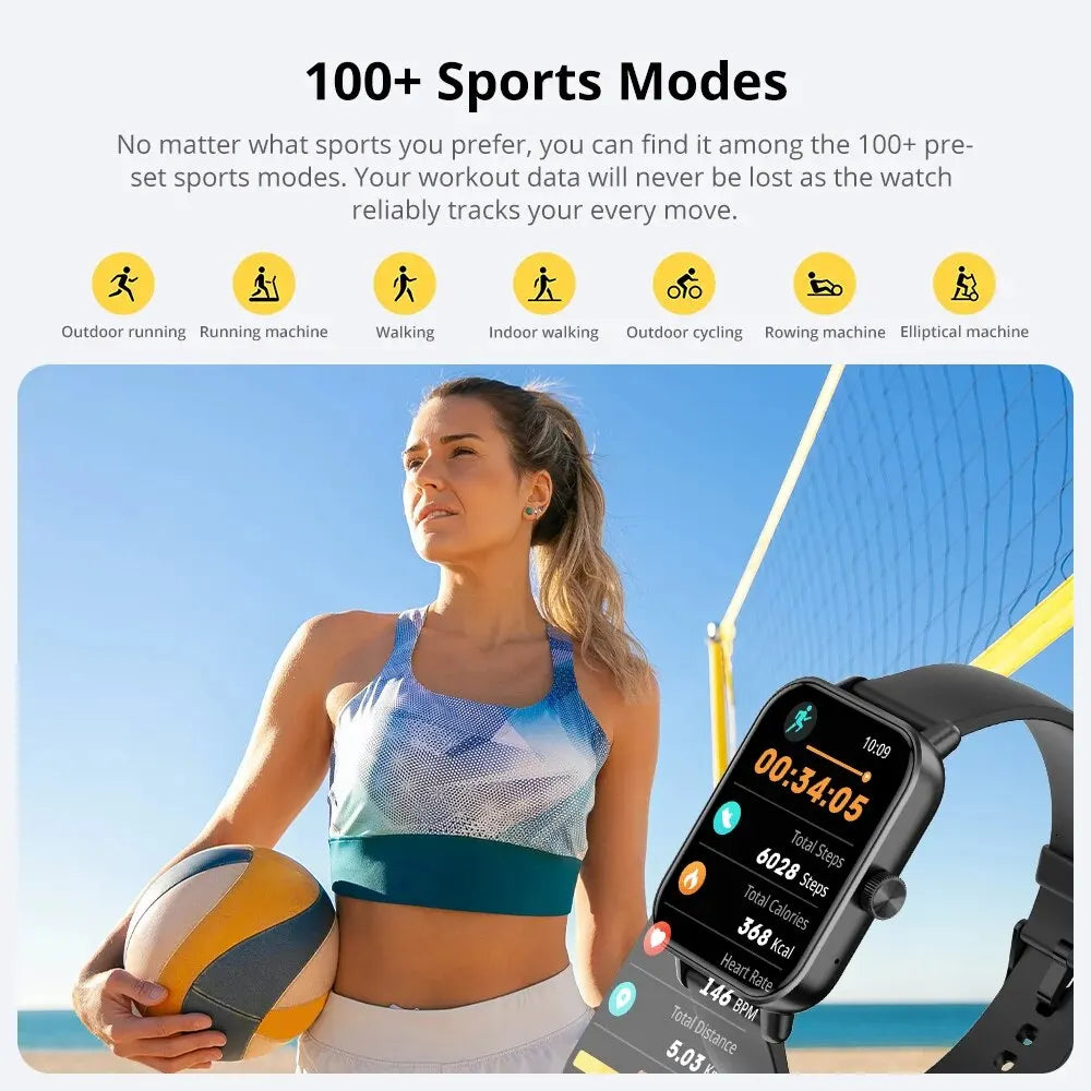 COLMI P81 Voice Calling Smartwatch – 1.9” HD Screen, 24H Health Monitor, 100+ Sports Modes