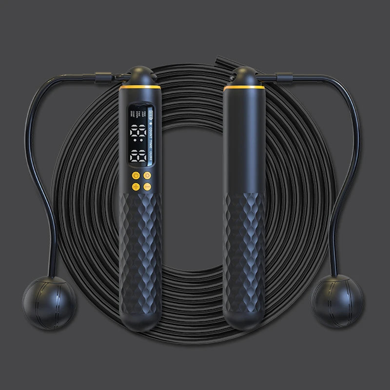 Smart Jump Rope with Counter – Adjustable Steel Fitness Skipping Rope for Weight Loss & Home Training