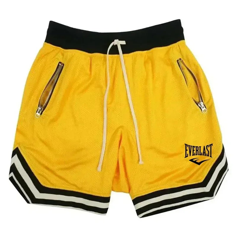 Everlast Men’s Basketball Shorts – Summer Casual Loose Breathable Mesh Gym & Hip Hop Sweatpants