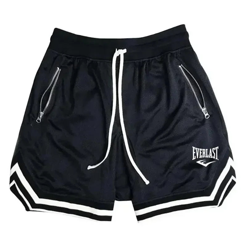 Everlast Men’s Basketball Shorts – Summer Casual Loose Breathable Mesh Gym & Hip Hop Sweatpants