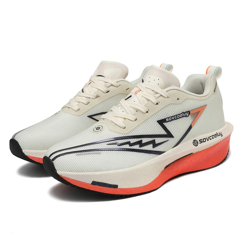 Carbon Plate Marathon Running Shoes – Lightweight, Breathable, Nonslip Athletic Sneakers