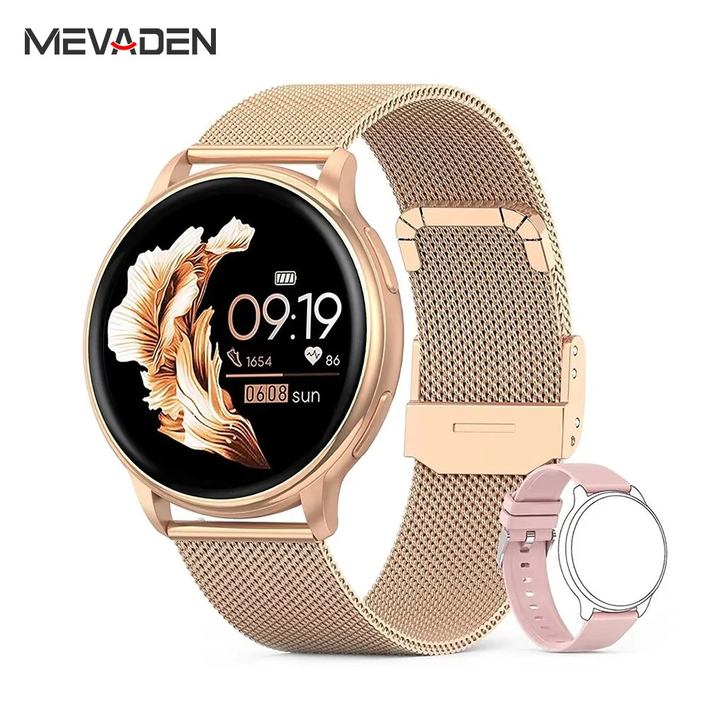 MEVADEN Bluetooth Call Smart Watch Y22 – Women & Men Sport Fitness Tracker with Heart Rate for Android & iOS