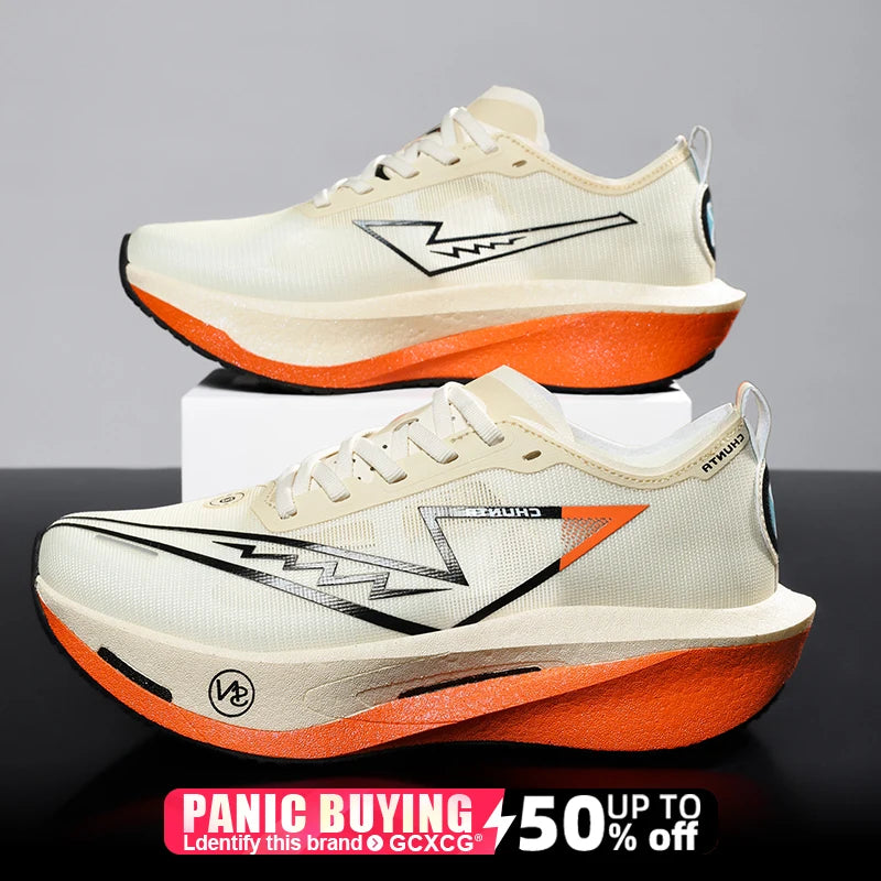 Carbon Board Running Shoes – Lightweight, Breathable, Nonskid Marathon Sneakers for Men & Women Sports