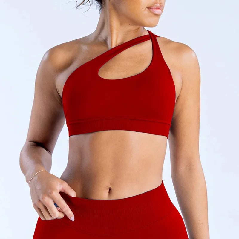 High-Elasticity Matte Sports Bra for Women – Backless Yoga, Running, Fitness, and Training Vest ✅