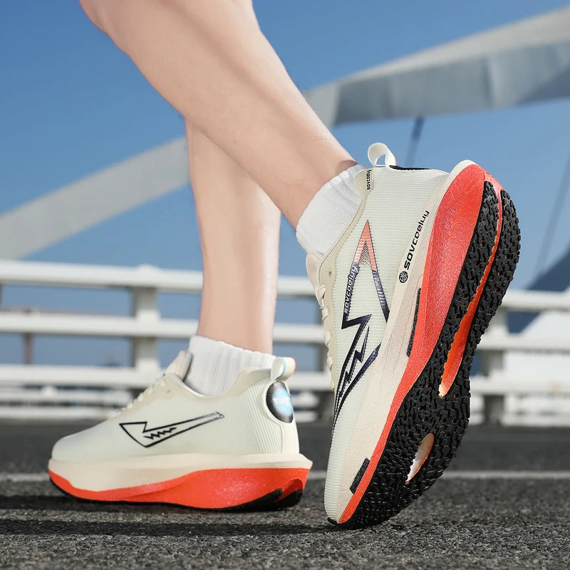 Carbon Plate Marathon Running Shoes – Lightweight, Breathable, Nonslip Athletic Sneakers