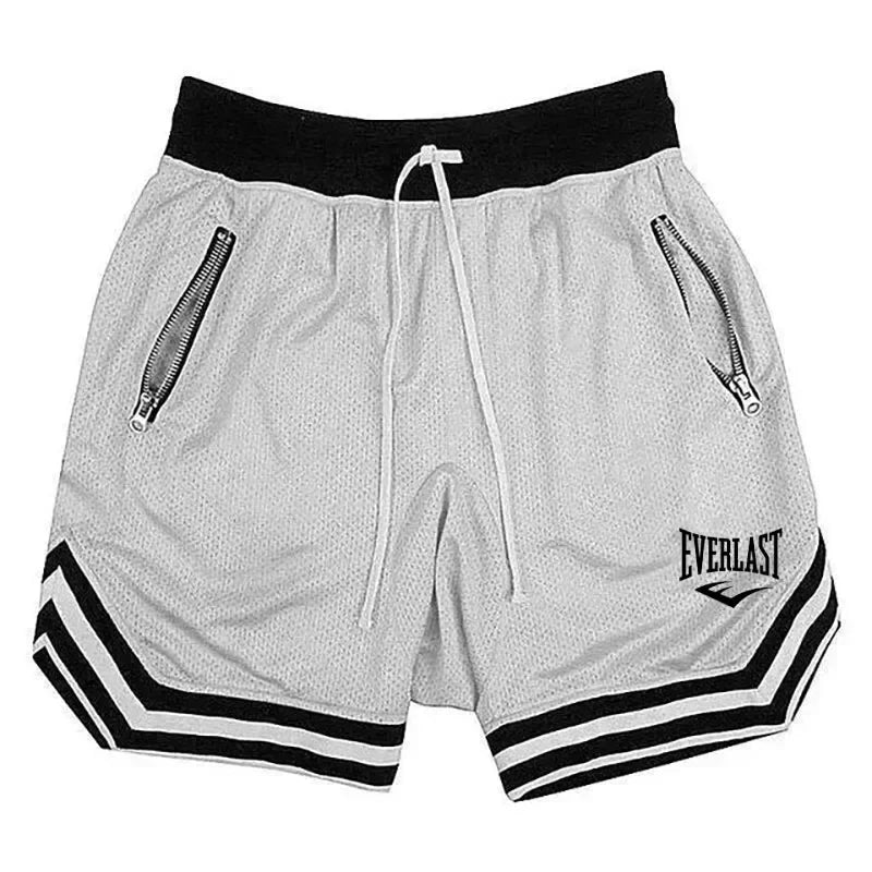 Everlast Men’s Basketball Shorts – Summer Casual Loose Breathable Mesh Gym & Hip Hop Sweatpants