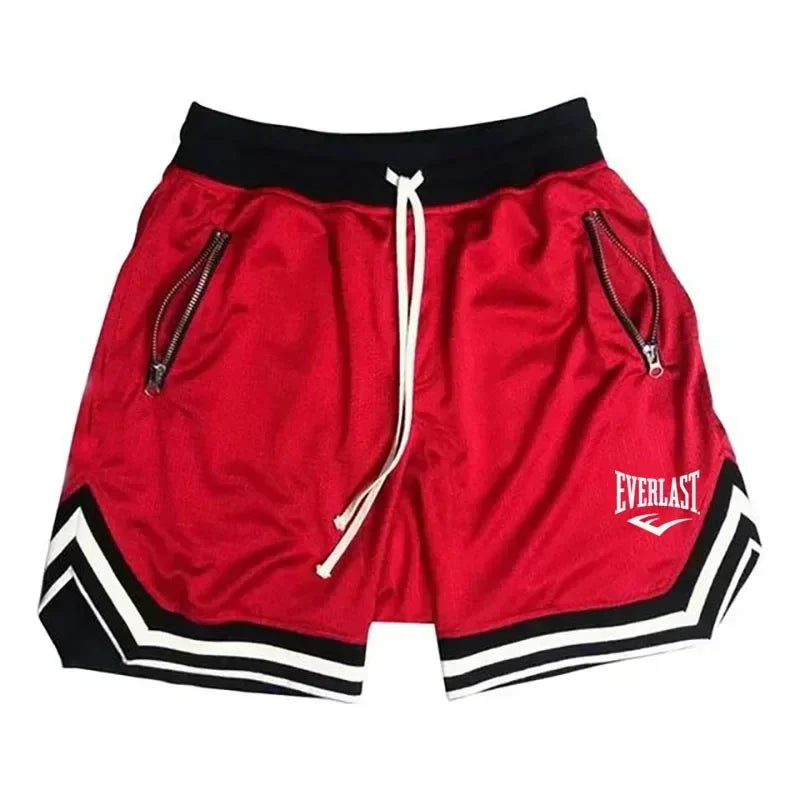 Everlast Men’s Basketball Shorts – Summer Casual Loose Breathable Mesh Gym & Hip Hop Sweatpants