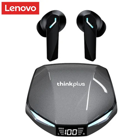 Lenovo XT53 Wireless Bluetooth 5.4 Earbuds – Waterproof Gaming Headphones with LED Display & Low Latency