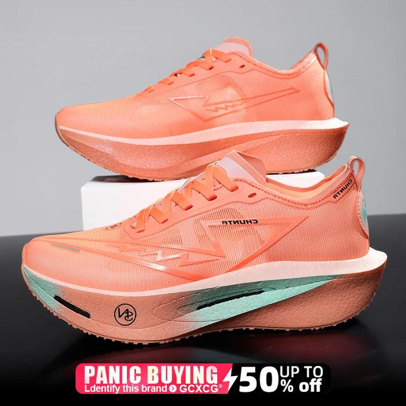 Carbon Board Running Shoes – Lightweight, Breathable, Nonskid Marathon Sneakers for Men & Women Sports